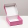 Self -charged, pink box, 23 x 23 x 8 cm