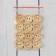 Wood patch "Hand Made with Love", 2 punctures, d = 18 mm, milk color