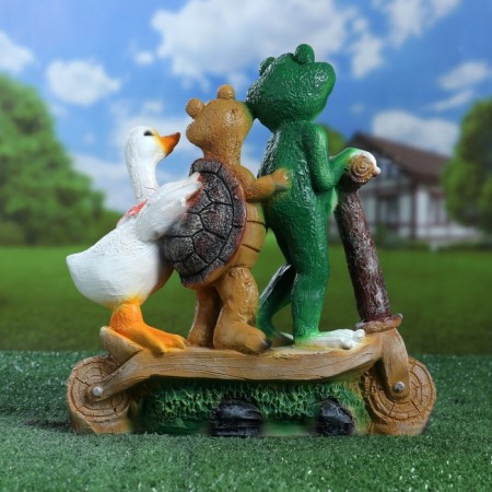 Garden figure "Beast on the scooter" 28x10.5x30cm-2