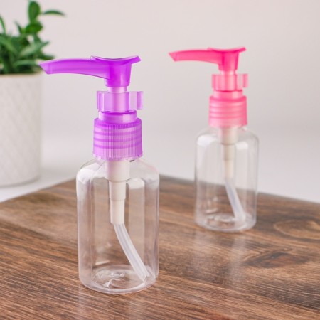 A bottle for storage, with a dispenser, 50 ml, color mix-3