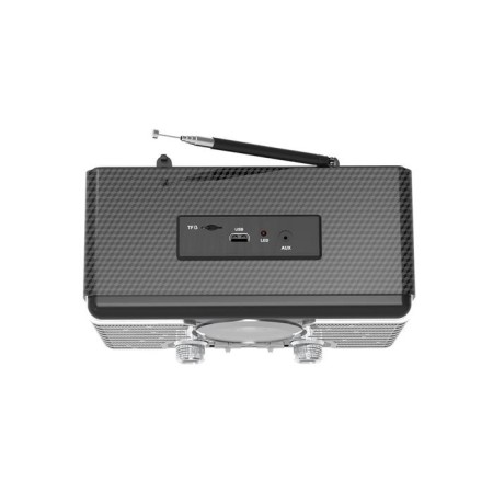 RITMIX RPR-095, 220 V radio receiver. IEC, USB, Jack 3.5, Microsd, Silver-1