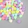 Beads for creativity Plastic "Hearts-Smail" Color Tender colors set 500 g 1x1x0.6 cm 98872