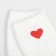 Tensor socks minku with heart, white color, size 36-39 (23-25 ​​cm)
