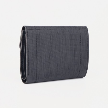 Women's wallet on the button, black color-1