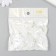 Beads for creativity plastic "Transparent hearts" set of 20 pcs 0.4x2.7x3 cm