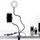 LED ring lamp Luazon SK-001, flexible leg, 5 W, 12 lamps, 10 modes