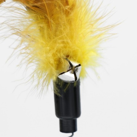 Teaser on a transparent suction “feathers”, 32 cm, mix of flowers-3