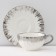 Ceramic tea service "Snow avalanche", 12 items: 6 mugs 80 ml, 6 Smashes d = 11.2 cm, color mix