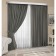Set of curtains "Canvas", size 200x270 cm, 2 pcs, pavement color