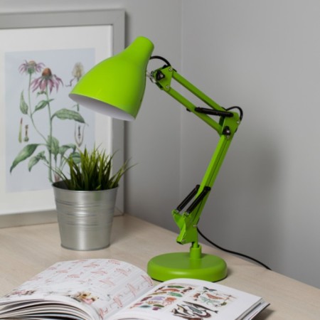 Desktop lamp E27, with the base, the color is green-7
