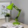 Desktop lamp E27, with the base, the color is green