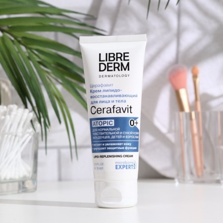 Lipido -based cream Librederm Cerafavit with ceramides and a prebiotic for the face and body,-1