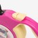 Roulette "Piggon" with a rubberized handle, 3 m, up to 15 kg, cable, pink-yellow