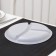 Plastic plastic disposable, d = 20.5 cm, 3 sections, white color