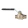 Ball barbar stout SVB-0005-000015, full-pass, 1/2 ", outer thread, lever