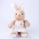 Soft toy "Little Friend", bunny in a dress, color mix