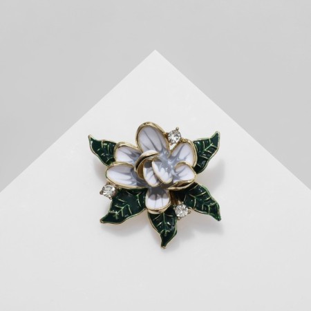 Brooch "Flower" gradient, colored in gold-1