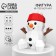 Set for creating a polygonal figure "Snowman" 23x23.3x17.8 cm