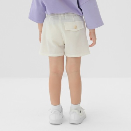 Children's shorts Minaku: Cotton Collection Color White, Height 104-4