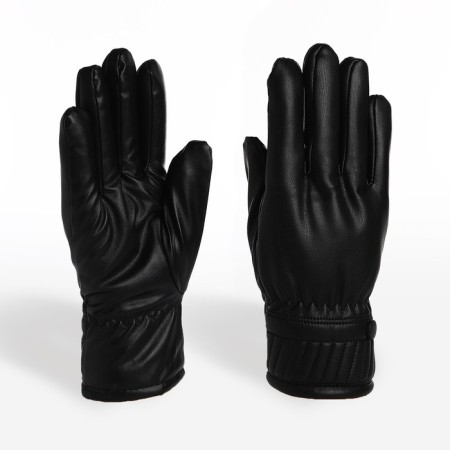 Gloves male, dimensionless, with insulation, black color