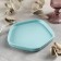 The dish "Clear day", 16.5 × 15.6 × 1.6 cm, blue color