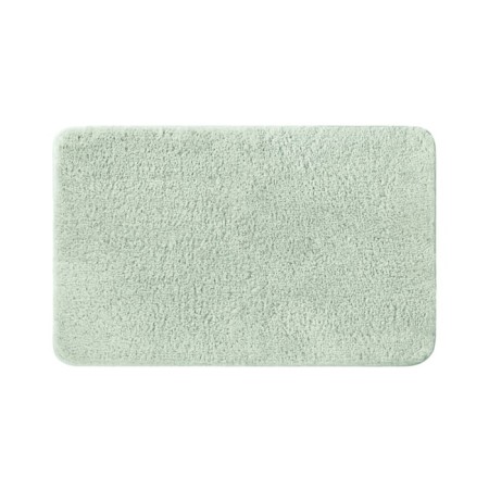 Bathroom mat, 70x120 cm, microfiber, light green color