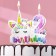 Candle in the cake "My Birthday", the number "2"