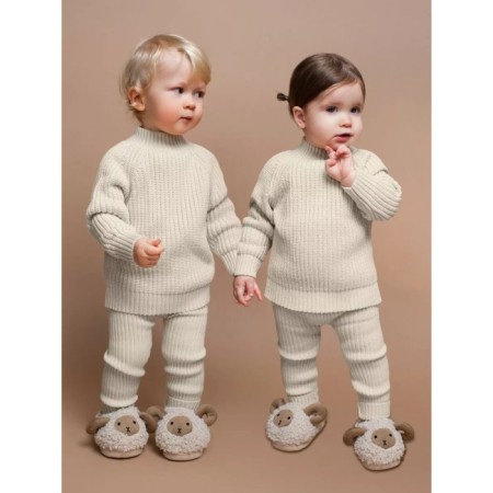 Sweater Children's Knitted Amarobaby Warm, height 92 cm, milk color-5