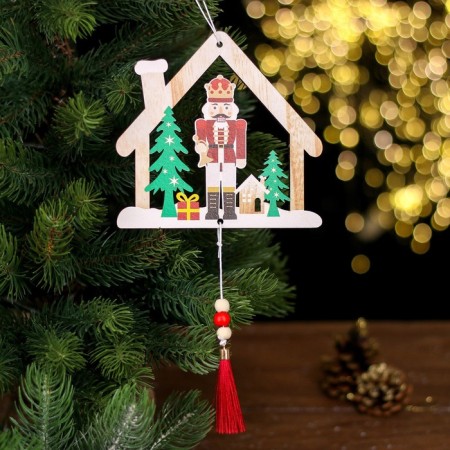 New Year's suspension "Nutcracker" 13 × 0.5 × 14 cm