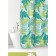 Foliage bathroom curtains, 180x200 cm, PVC, green color