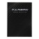 Note book A5 160 sheets in the "Carbon" line, solid cover, matte lamination, foil embossing, offset block 65 g/m2
