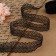 Capricon lace, 30 mm × 10 ± 1 m, black color
