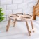 Table - a tray with a menage and folding legs "I kiss better than I cook" d = 30x2 cm,