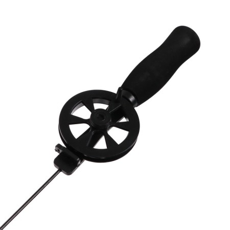 Winter fishing rod, neoprene handle, directing fishing lines, red, HFB-16F-3