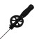 Winter fishing rod, neoprene handle, directing fishing lines, red, HFB-16F