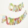 Garland holography on the tape "Happy Birthday", balls, length 150 cm