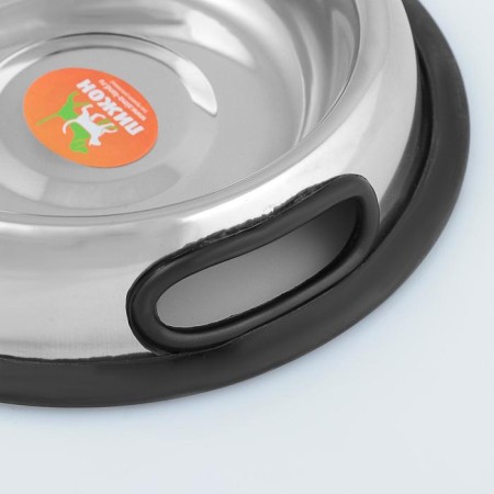 A bowl with a non -slip base is rounded with a handle, 470 ml-1