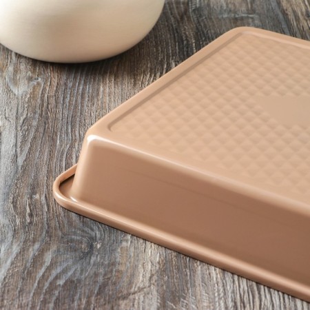 Buckwheat Magistro Shiny Diamond, 25.3 × 25.3 × 5 cm, thickness 0.6 mm, anti -stick coating, brown color-3