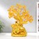Bonsai souvenir 240 stones "Cash toad at the amber tree" 25x19x13 cm