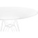 Dining table Table MDF/Metal, white 90x90x76 cm