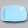A plate disposable paper square, blue, square, 16.5x16.5 cm