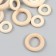 A set of wooden unpainted rings MIX-12 (rings 20.30.40.50 mm) 13 pcs