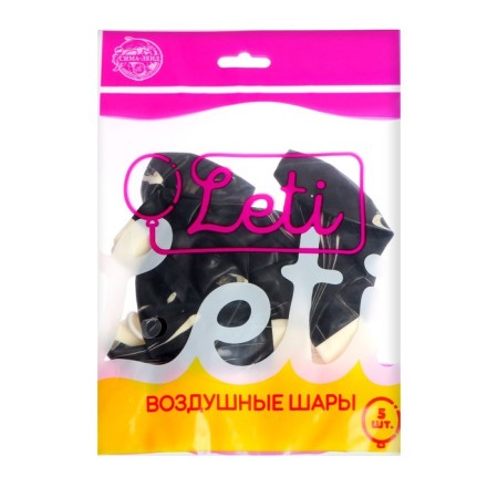 Shar Latex 12 "" Black ", set of 5 pcs.-1