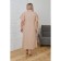 Female dress, size 60, beige color