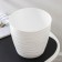 Pot with the pallet "Dune", 5.5 l, the color is white
