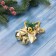 Christmas tree decoration "New Year's mood" star Bubenchiki, 12x9 cm, gold