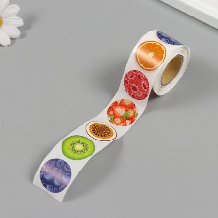 Stick Paper "Fruits and Berries" d = 2.5 cm 252 pcs in the roll-4