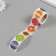 Stick Paper "Fruits and Berries" d = 2.5 cm 252 pcs in the roll