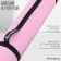 Fitness and yoga mat, 183x61x0.6 cm, gray/pink color