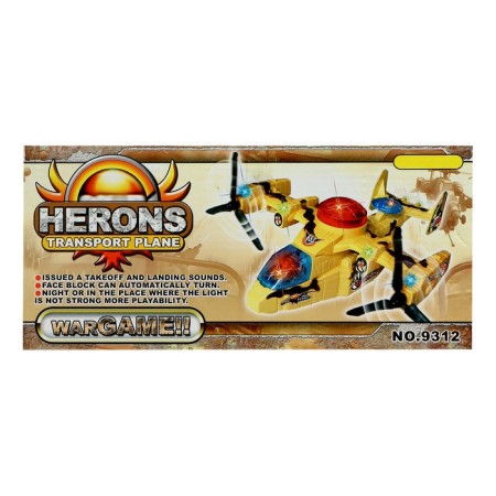Army aircraft, works on batteries, light and sound effects-8